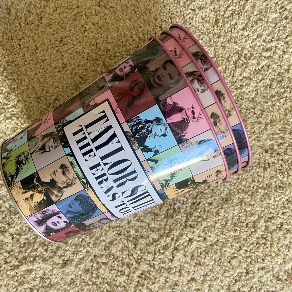 NWT TAYLOR SWIFT ERAS TOUR MOVIE TIN POPCORN BUCKET